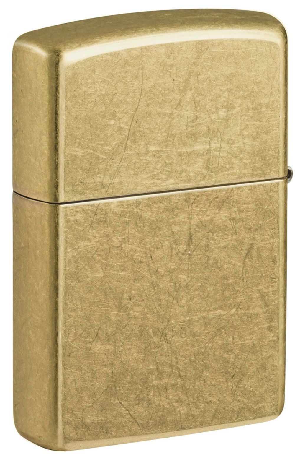 Зажигалка Zippo Classic с покрытием Street Brass золотистая (48267)