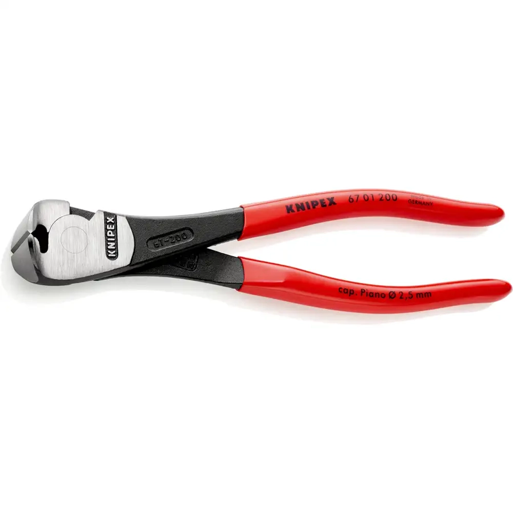 Кусачки торцевые особой мощности черненые 200 мм Knipex 67 01 200