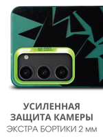 Дизайнерский чехол из пластика для SAMSUNG GALAXY S23 (не ULTRA / PLUS / FE!) с усиленной защитой камеры и глянцем