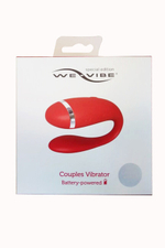 Вибромассажер для пар We-Vibe Special Edition на батарейках (Цвет: красный)