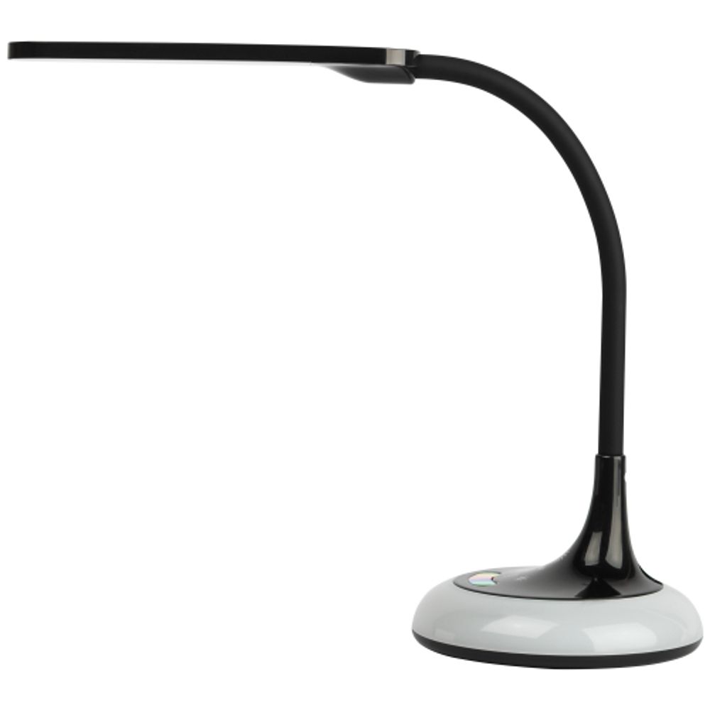 Настольный светильник ЭРА NLED-481-10W-BK светодиодный с RGB ночником черный | Светодиодные настольные лампы