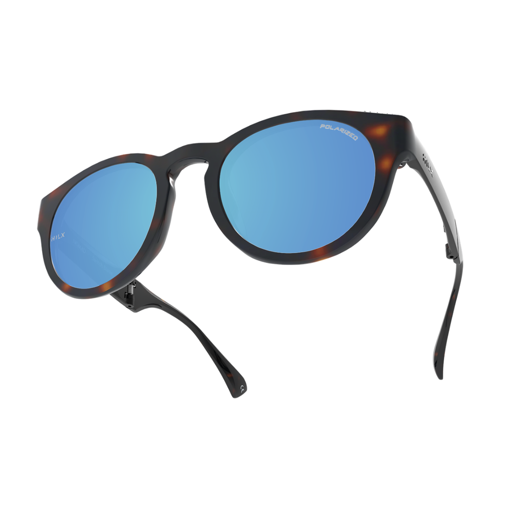 Спортивные очки HILX Switch Blade Shiny Tortoise / Blue Polarized Lens