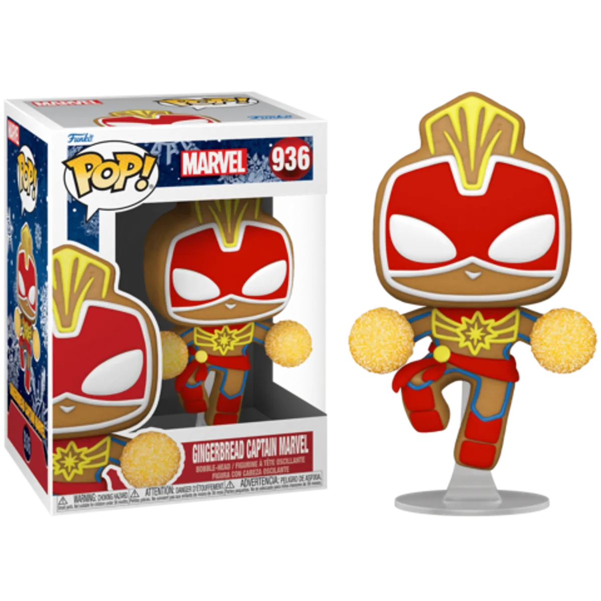 Funko POP! Marvel: Gingerbread Captain Marvel (936)