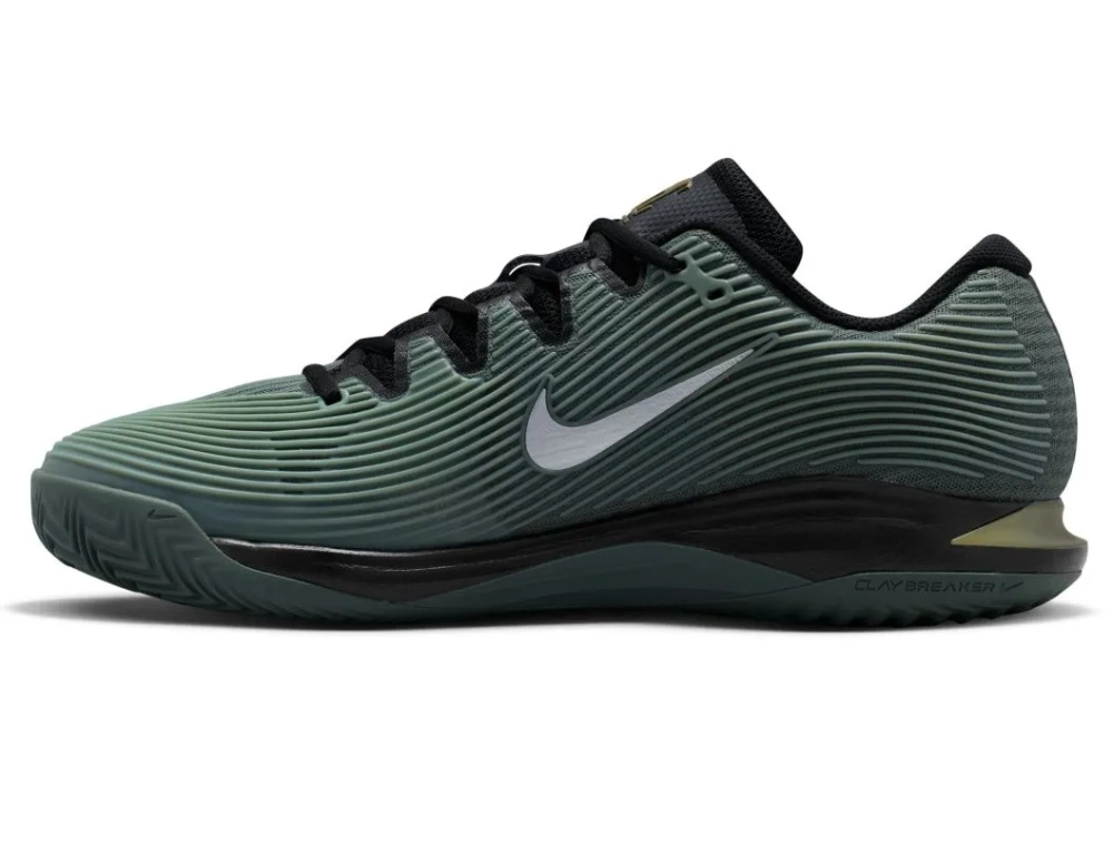 Теннисные кроссовки Nike Zoom Vapor 12 Clay Premium - camo green/pure platinum/metallic gold