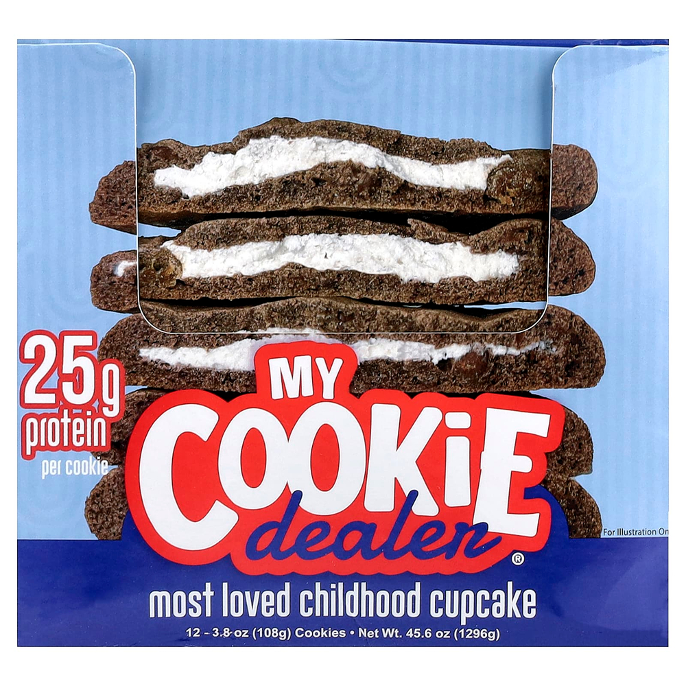 My Cookie Dealer Protein, протеиновое печенье, самое любимое кексы детства, 12 шт. по 108 г (3,8 унции)