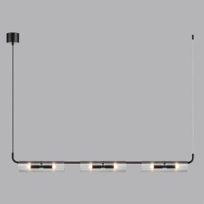 6561/6 SUSPENTIONI LN26 284  черный/прозрачный/металл/стекло Подвес G9 6*20W 220V TORONTO