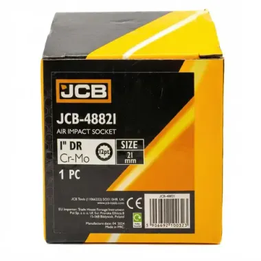 Головка ударная 21мм (12гр.), 1'' JCB JCB-48821
