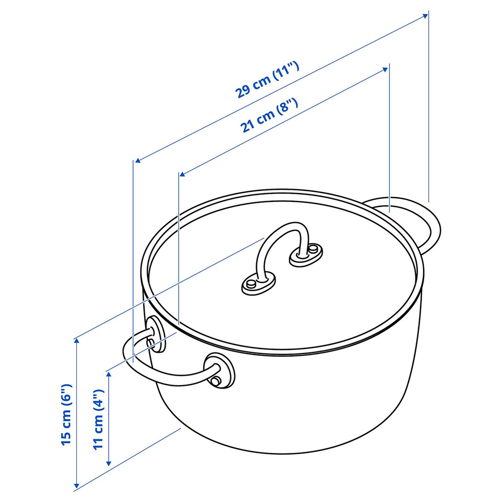 IKEA FINMAT  (ИКЕА ФИНМАТ)  -  Кастрюля с крышкой - медь/нержавеющая сталь 3 л