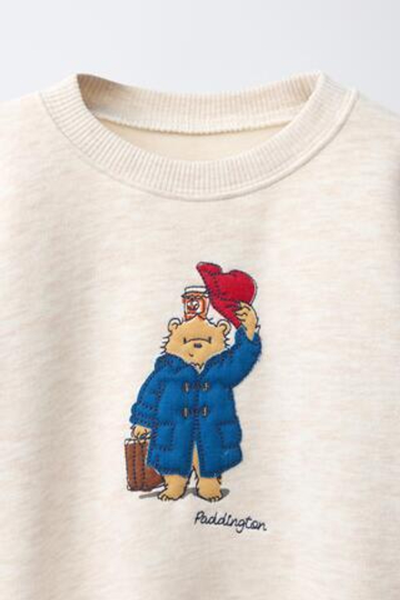 ZARA ХУДИ С ПРИНТОМ PADDINGTON™, ПЕСОЧНЫЙ МЕЛАНЖ