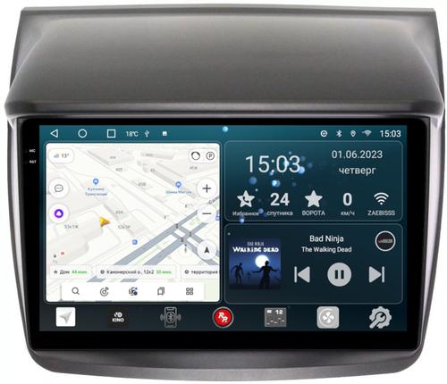 Магнитола для Mitsubishi L200, Pajero Sport 2006-2016 - RedPower 038 Android 10, Быстрая, QLED+2K, CarPlay, SIM-слот