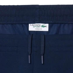 Мужские теннисные штаны Lacoste Tennis Heritage - navy blue/white