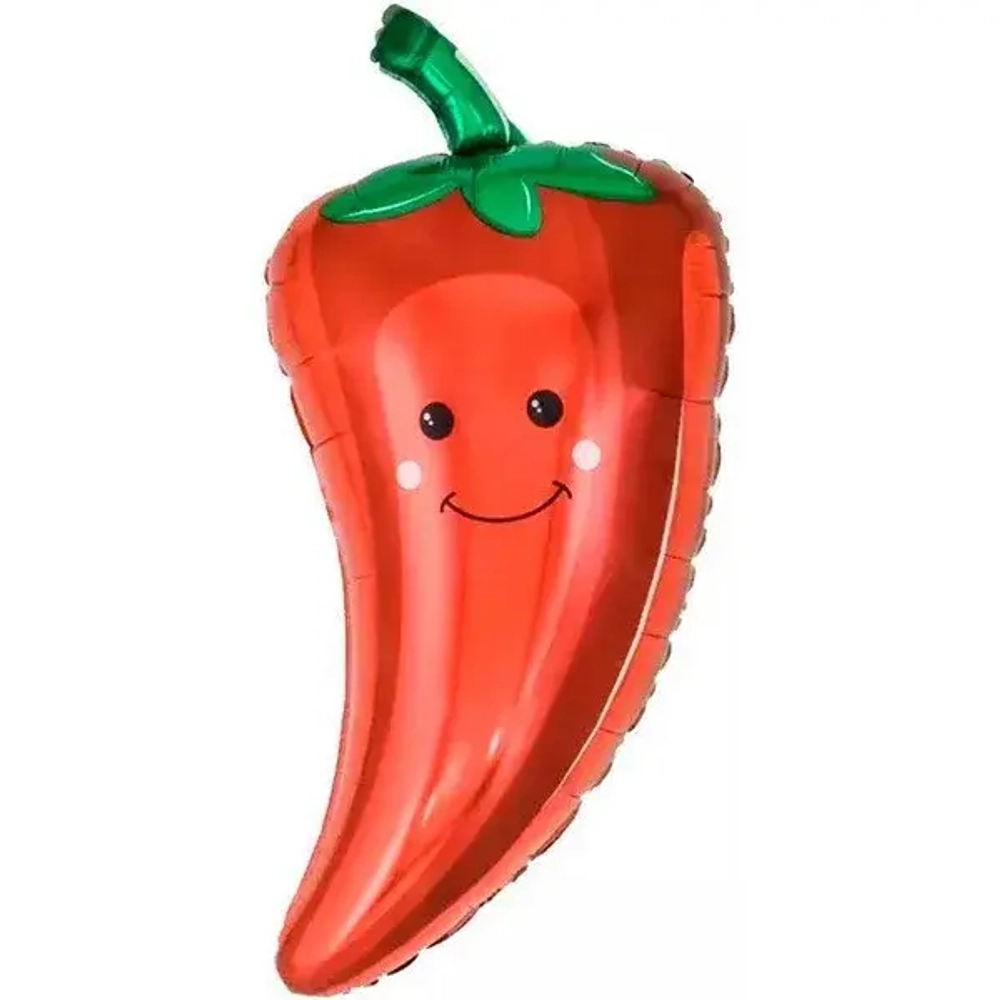 Шар (26""/66 см) Фигура, Перчик Чили, Красный, 1 шт. Г151