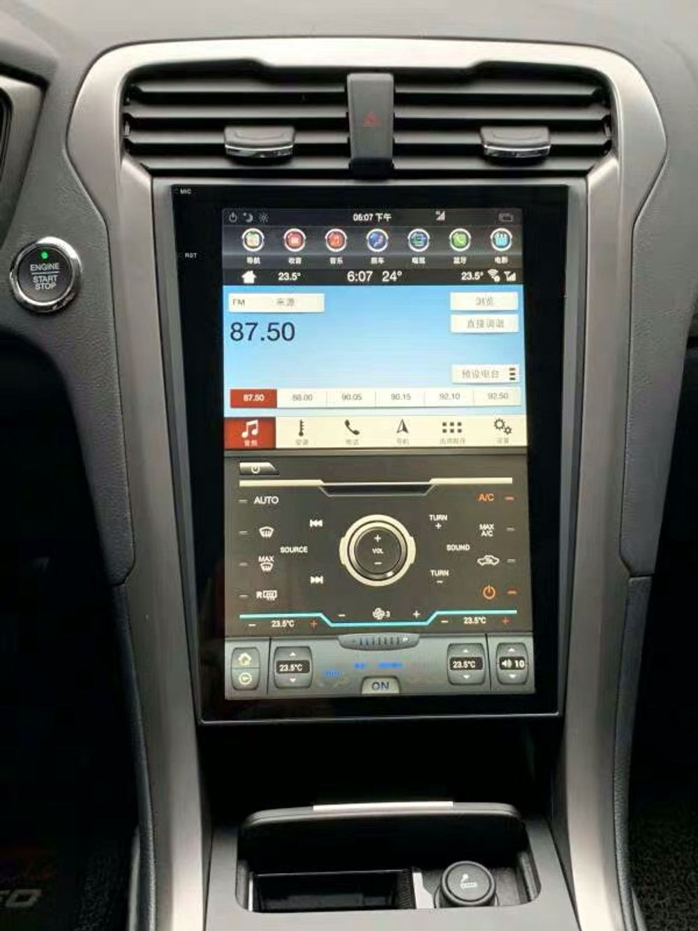 Установочный комплект для FORD MONDEO 5 2015+ климат  KUBERG ZF-1809A-Q6