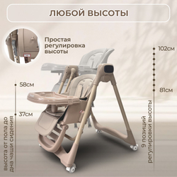 Стульчик-электрокачель BubaGO Aurora 4в1