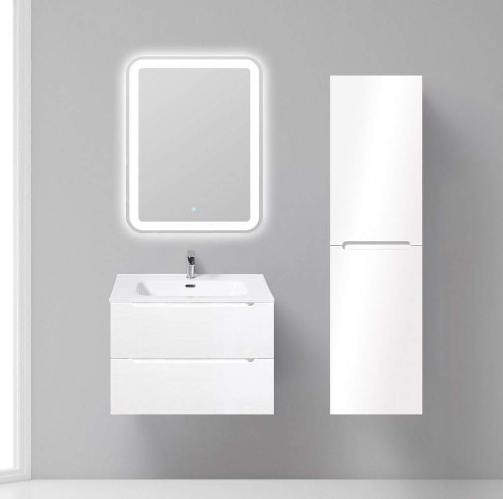Мебель для ванной комнаты BelBagno ETNA Bianco Lucido 70 см BB700ETL + ETNA-700-2C-SO-BL-P