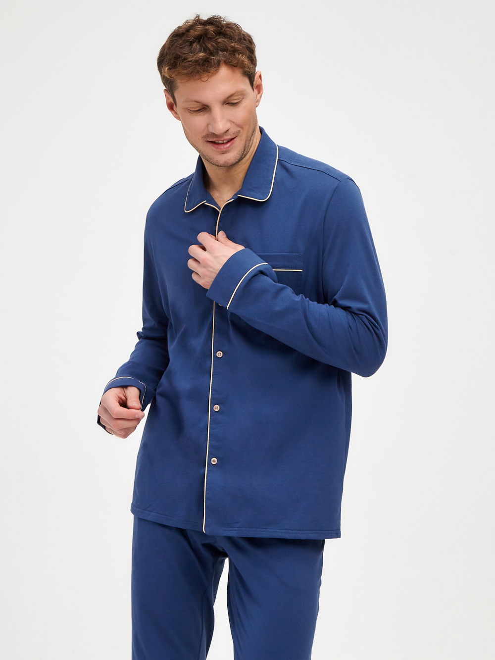 Пижама мужская Ihomewear Classic Men Indigo