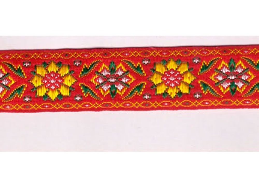 Тесьма жаккард, с1852, рис.8752, ш. 2,4 см