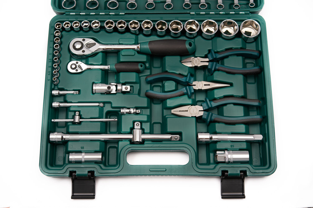 Набор инструментов универсальный ROSSVIK UST055, 55 предметов (1/4", 1/2" DR)
