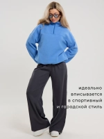 Кофта флисовая теплая толстовка больших размеров оверсайз