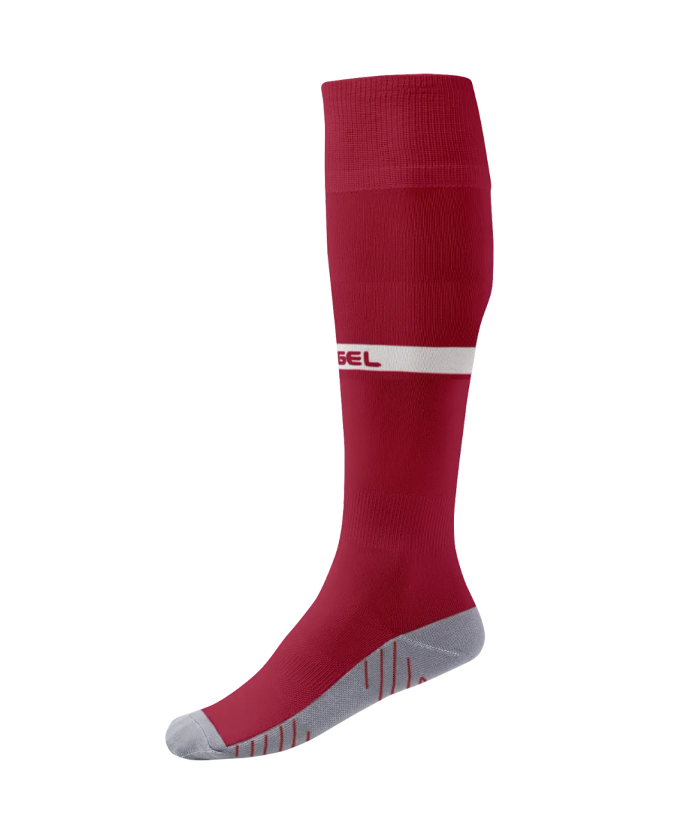 Гетры футбольные CAMP ADVANCED SOCKS, гранатовый/белый