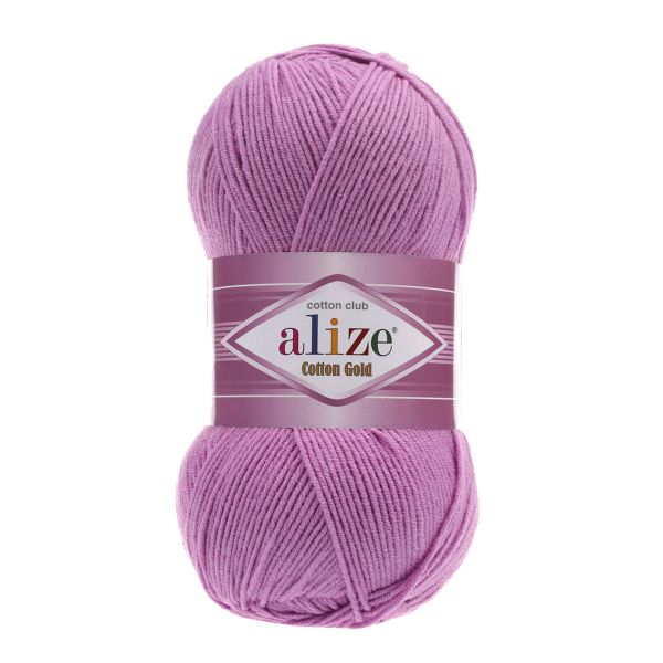 Пряжа Alize (Ализе) Cotton Gold / уп.5 мот. по 100 г, 330м, 043 лиловый А