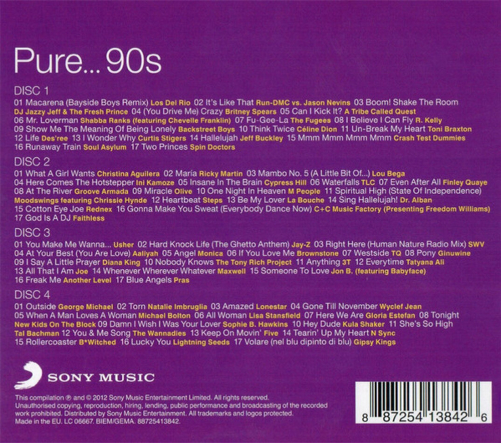 Сборник / Pure... 90s (4CD)
