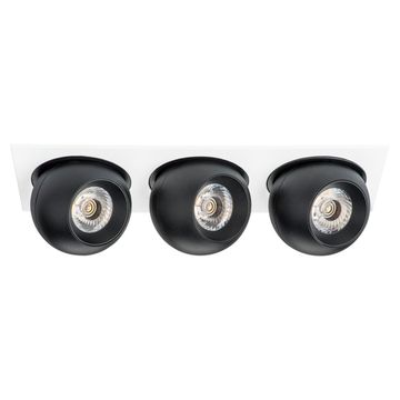 Комплект из светильников и рамки 3*LED 27W 4000K i536747474 белый/чёрный InteroBall Lightstar