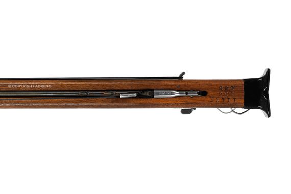 Ружье-арбалет подводное Riffe Euro #90X 50"(127 см), 2 кольцевые тяги, гарпун 51"(130 см), дерево тиковое
