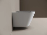Унитаз подвесной Ceramicanova Алфео (Alfeo) CN4014T торнадо, с сиденьем микролифт, белый