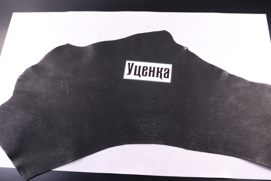 Уценка: 3,0-3,2 Кожа Краст в воротках "Ковбой" черный 81дм²