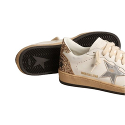 Women's Golden Goose Ball Star with Metallic leather star and Glitter heel tab