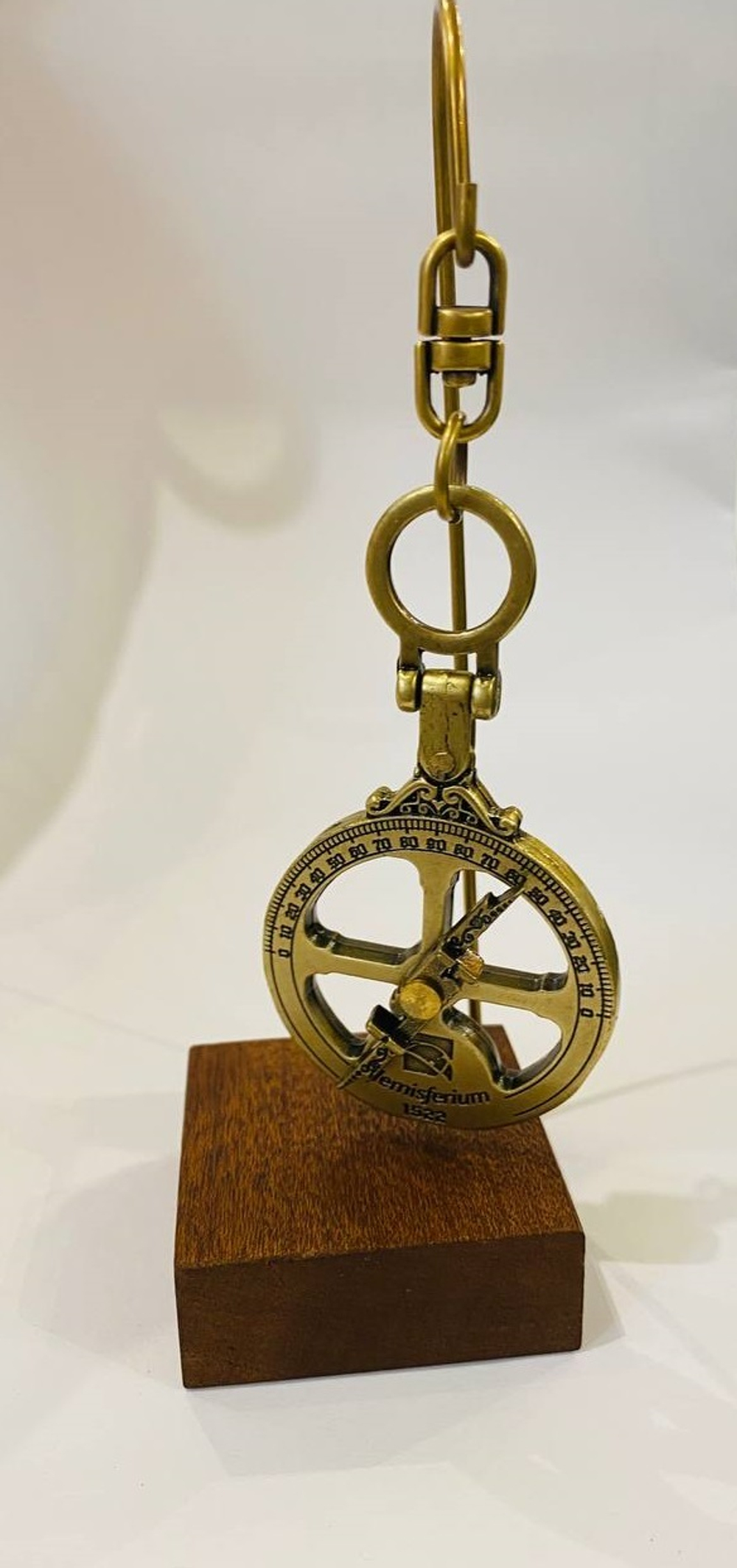 Фигурка декоративная интерьерная Миниатюрная морская астролябия Miniature Nautical Hemisferium 13 Бронза