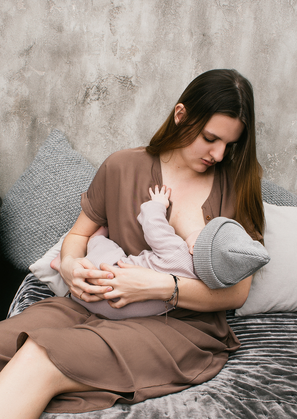Хлопковая шапка ko-ko-ko нежно-сиреневая (*baby size only)