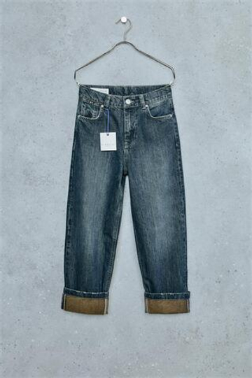 ZARA STORIESZ — ДЖИНСЫ LOOSE OVERDYED, СИНИЙ