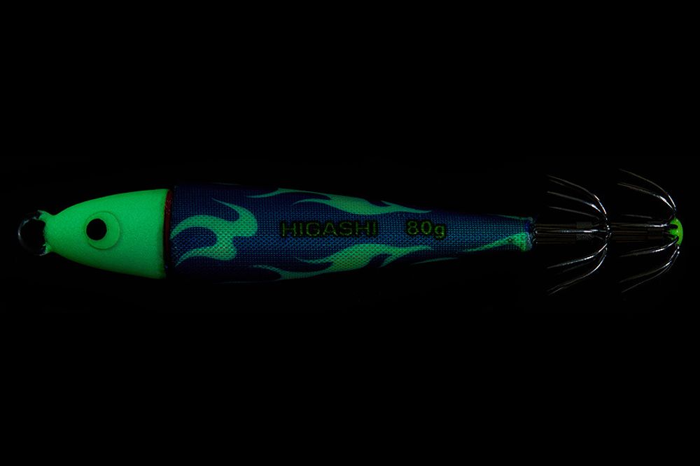 Кальмарница HIGASHI Squid Cloth sinker 80g #07 Aqua Fireman