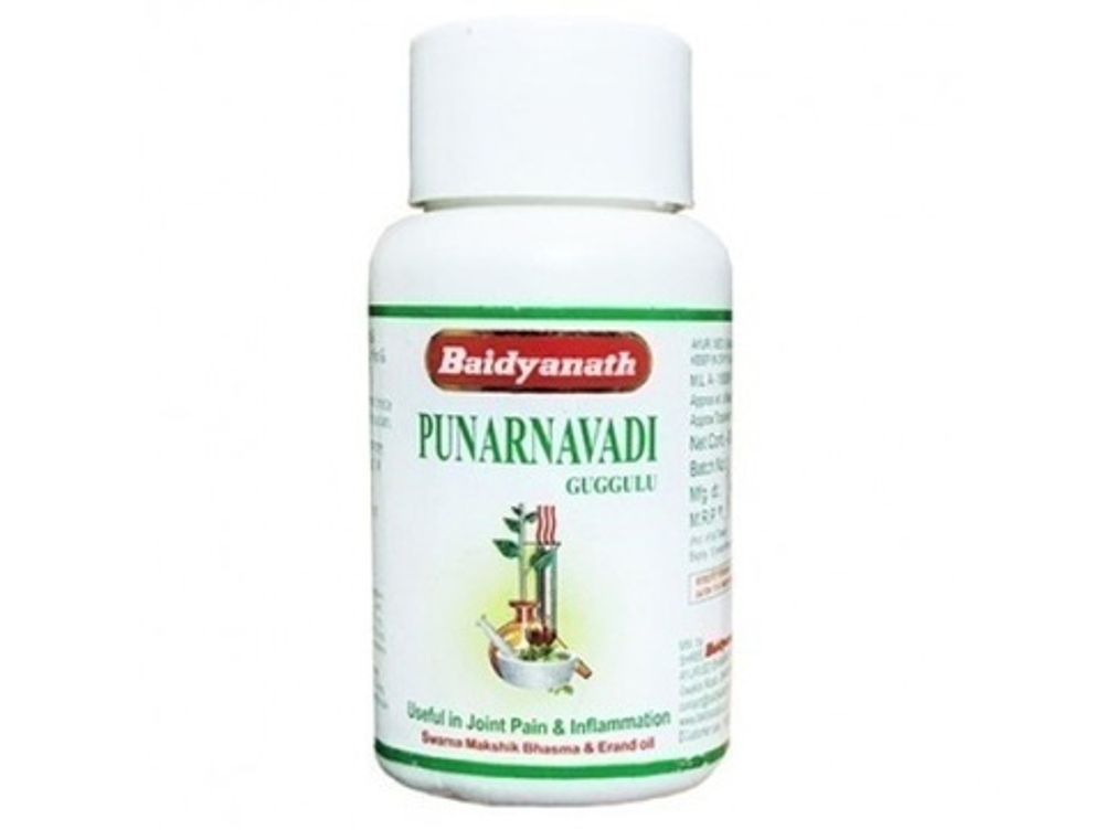 Baidyanath Punarnavadi Guggulu Пунарнавади Гуггул, 80 таб