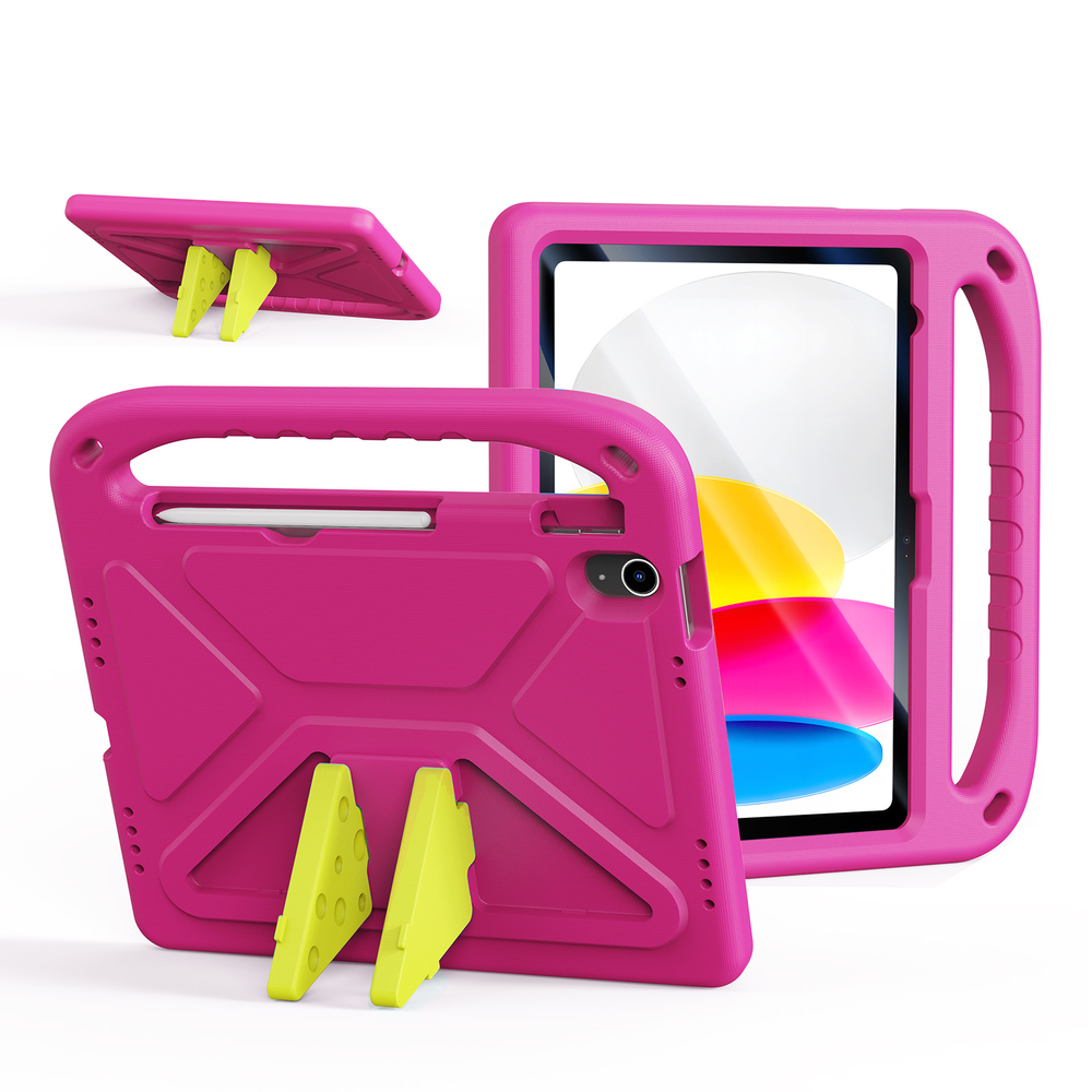Детский чехол розового цвета на планшет iPad 10 (2022-) и iPad 11 (2025-) от Dux Ducis, серия Puff Series Case