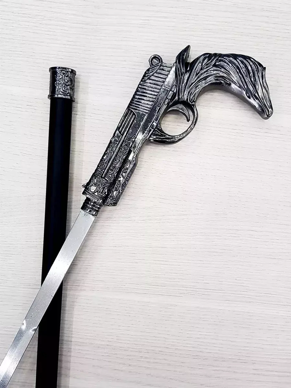 Трость пистолет черный