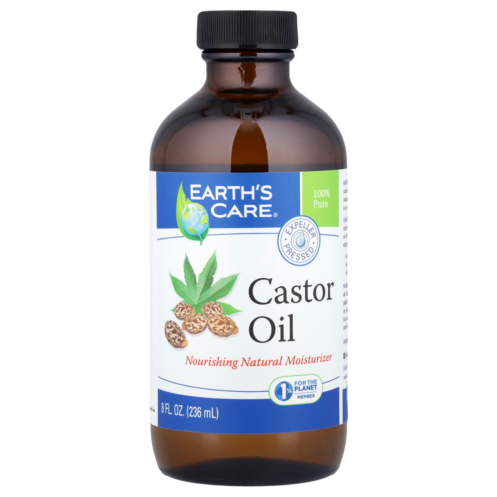 Earth's Care, 100% чистое касторовое масло, 236 мл (8 жидк. Унций)