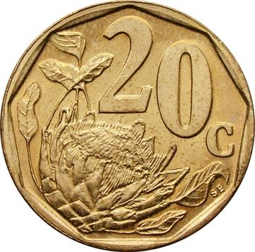 20 центов 1997 ЮАР