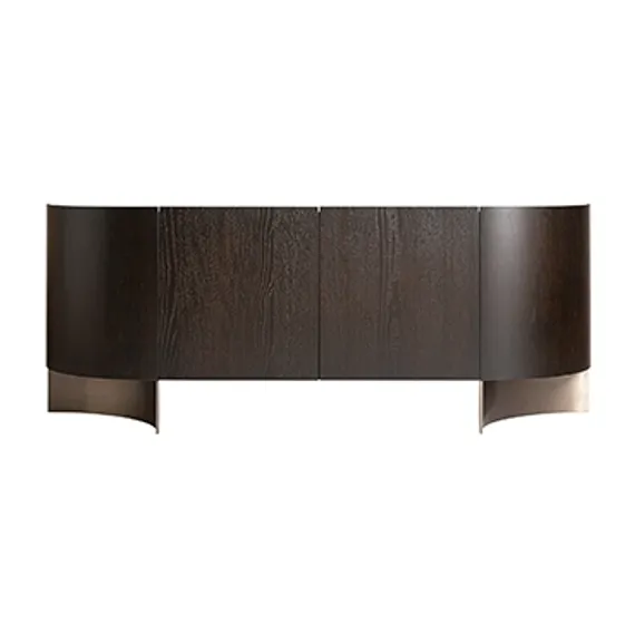 Сервант Neuvic коричневый/золотой