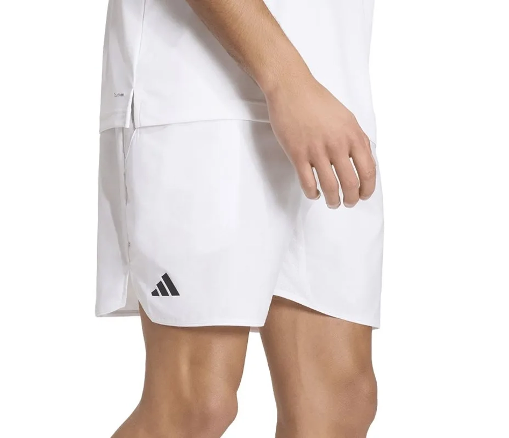 Мужские теннисные шорты Adidas Club Tennis Climacool Graphic 7in - white/dash grey