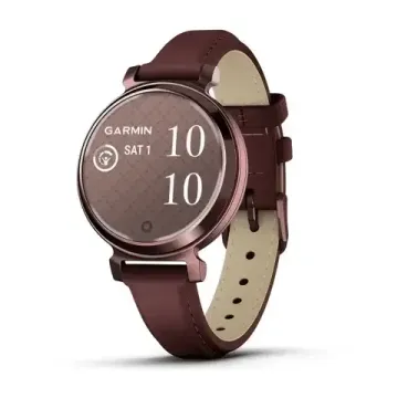 Умные часы Garmin Lily 2 Classic темно-бронзовые с шелковичным кожаным ремешком