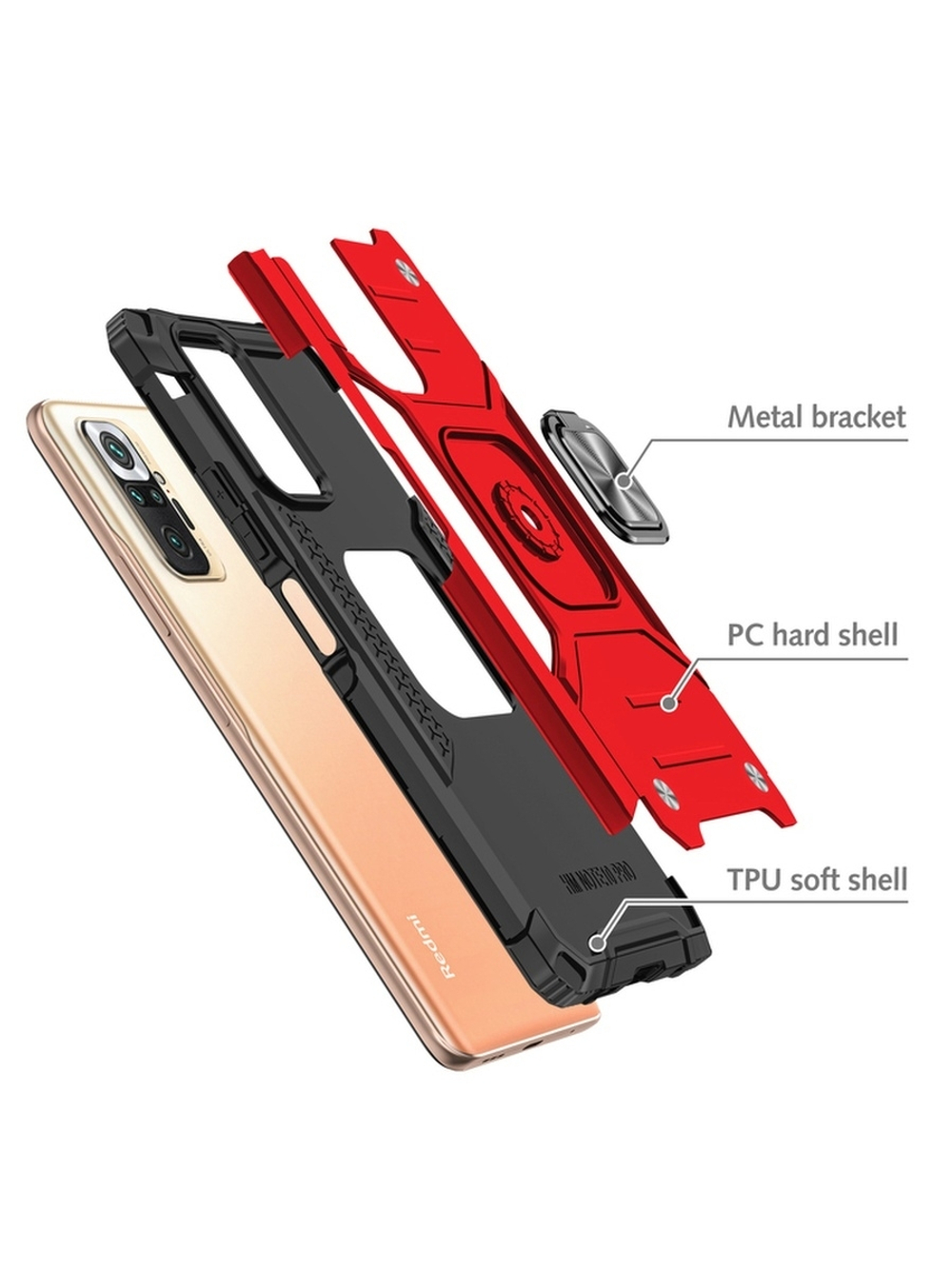 Противоударный чехол Legion Case для Xiaomi Redmi Note 10 Pro