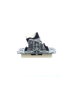 Розетка компьютерная + телевизионная 2-м Brite РТВ/РК12-БрКр RJ45 кат.5E + TV механизм беж. IEK BR-AK20-1-K10