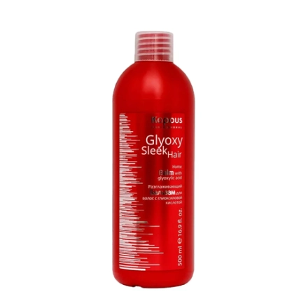 Бальзам разглаживающий с глиоксиловой кислотой 500мл серии "GlyoxySleek Hair"