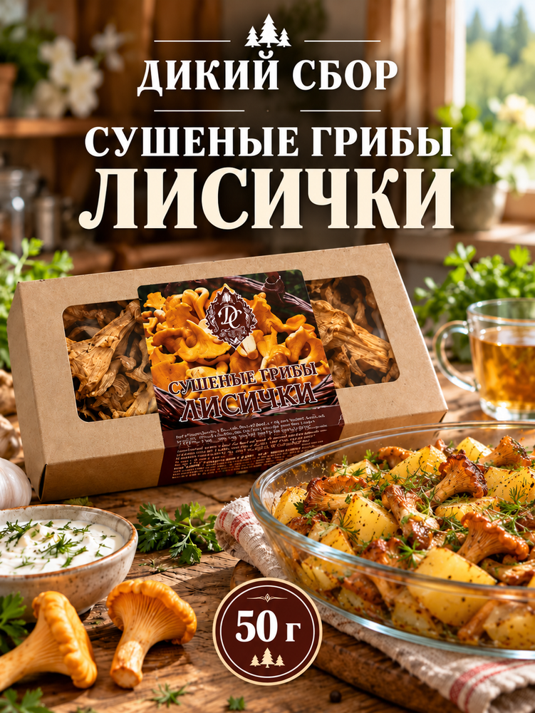 Лисички сушеные 50гр экотабокс ДИКИЙ СБОР Лисички сушеные 50гр экотабокс ДИКИЙ СБОР