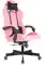 Кресло игровое Knight Terminator розовый Velvet 36 с подголов. крестов. металл