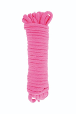 Розовая веревка для связывания Sweet Caress Rope - 10 метров (Цвет: розовый)