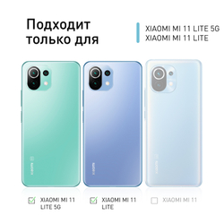 Чехол ROSCO для Xiaomi Mi 11 Lite;Xiaomi Mi 11 Lite 5G;Xiaomi 11 Lite 5G NE оптом (арт. XM-MI11L-HARD-TPU-DARKBLUE-PINK)